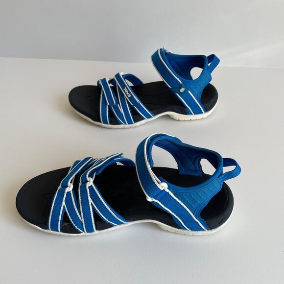 Teva Womens Tirra Strappy Sport Sandals Size 7.5 Blue Hiking Outdoor Athleisure - Picture 3 of 8